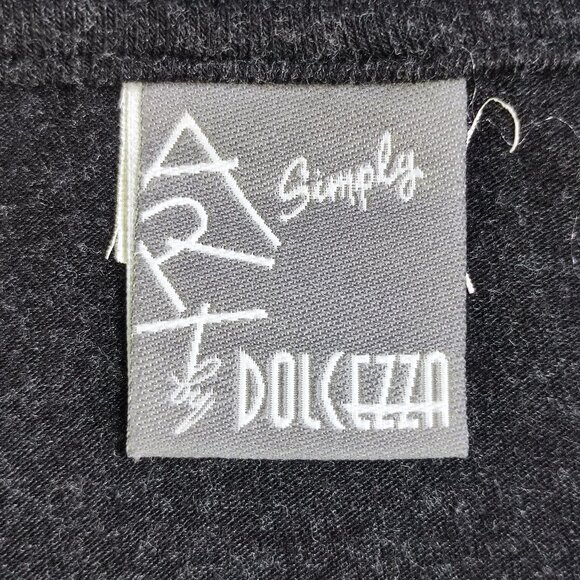 Simply Art by Dolcezza blouse women's size M black with graphic design - Picture 4 of 8